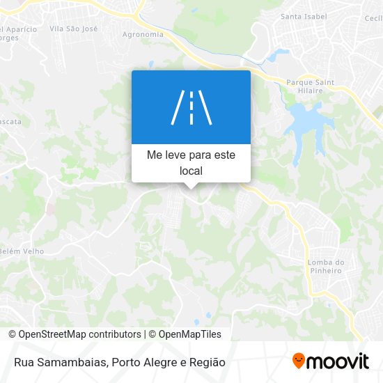 Rua Samambaias mapa