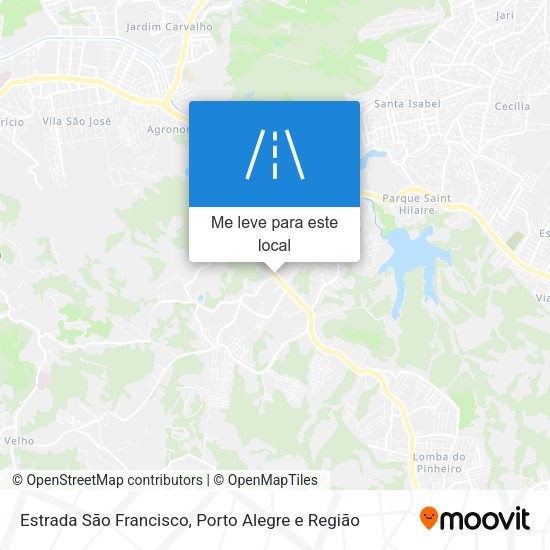Estrada São Francisco mapa