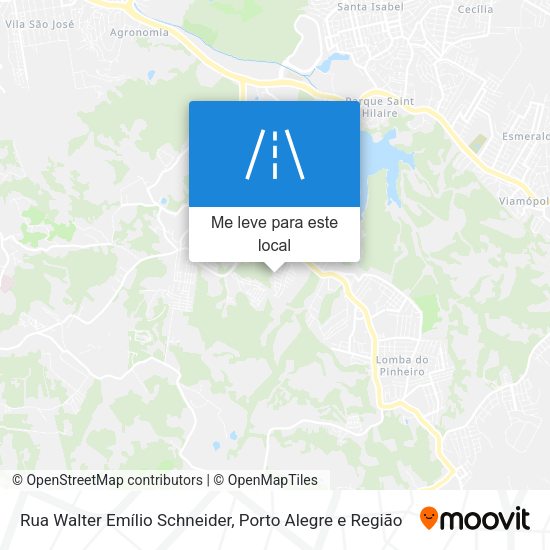 Rua Walter Emílio Schneider mapa