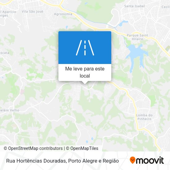 Rua Hortências Douradas mapa