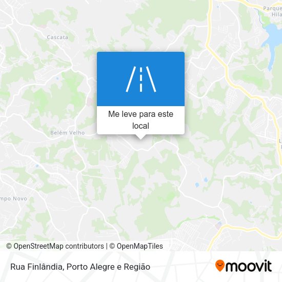 Rua Finlândia mapa