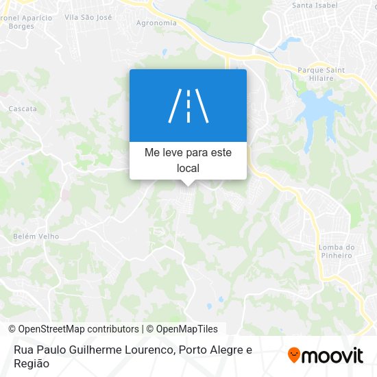 Rua Paulo Guilherme Lourenco mapa