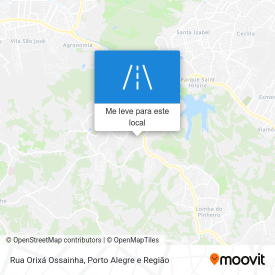 Rua Orixá Ossainha mapa