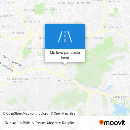 Rua Atílio Bilibio mapa