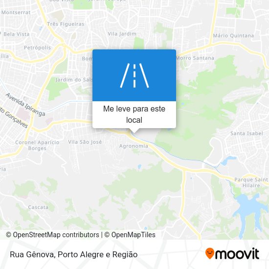 Rua Gênova mapa