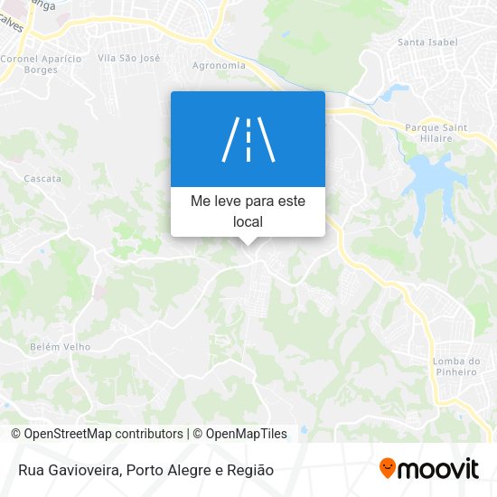 Rua Gavioveira mapa