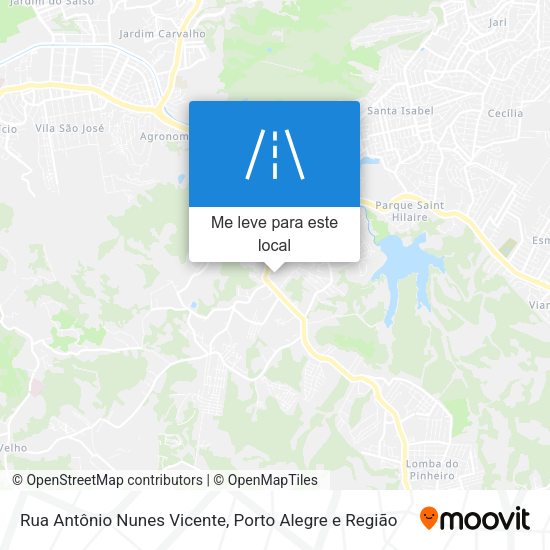 Rua Antônio Nunes Vicente mapa