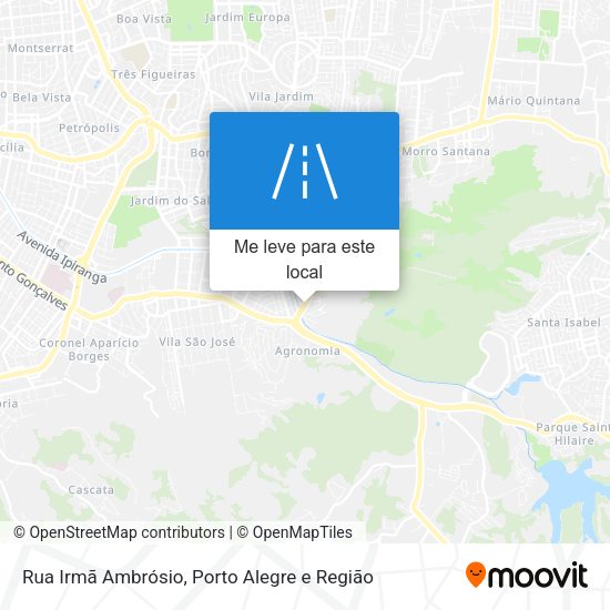 Rua Irmã Ambrósio mapa