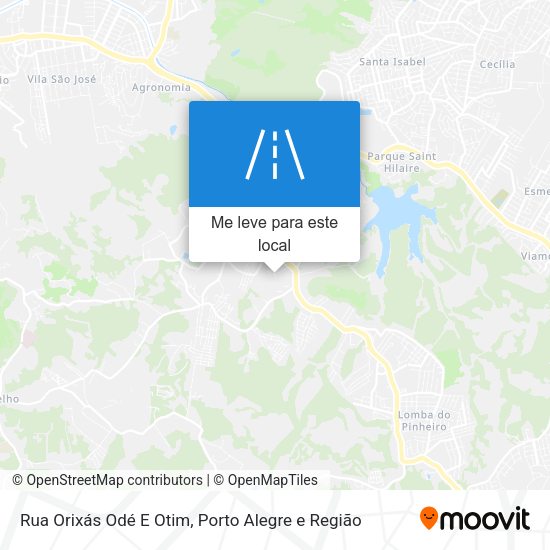 Rua Orixás Odé E Otim mapa
