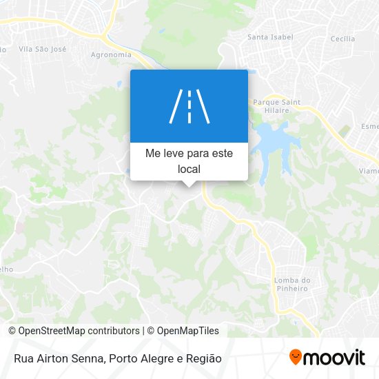 Rua Airton Senna mapa