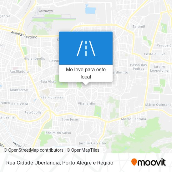 Rua Cidade Uberlândia mapa