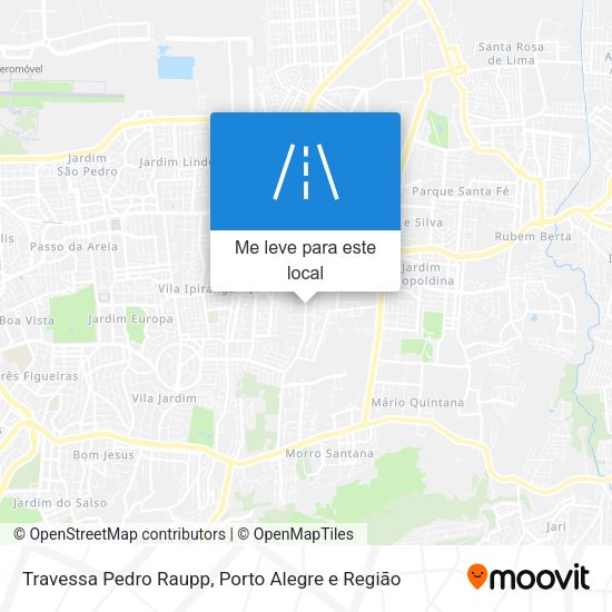 Travessa Pedro Raupp mapa