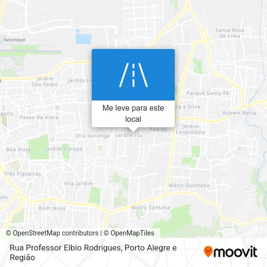 Rua Professor Elbio Rodrigues mapa