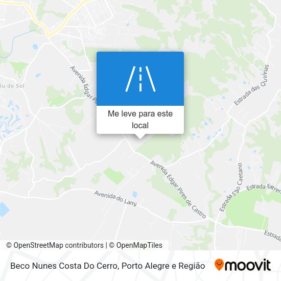 Beco Nunes Costa Do Cerro mapa