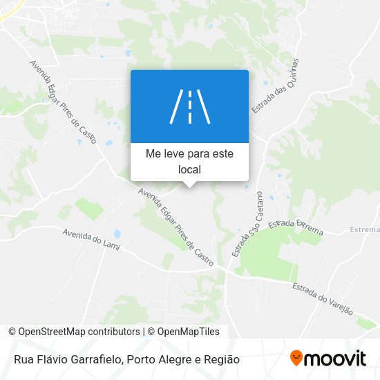 Rua Flávio Garrafielo mapa