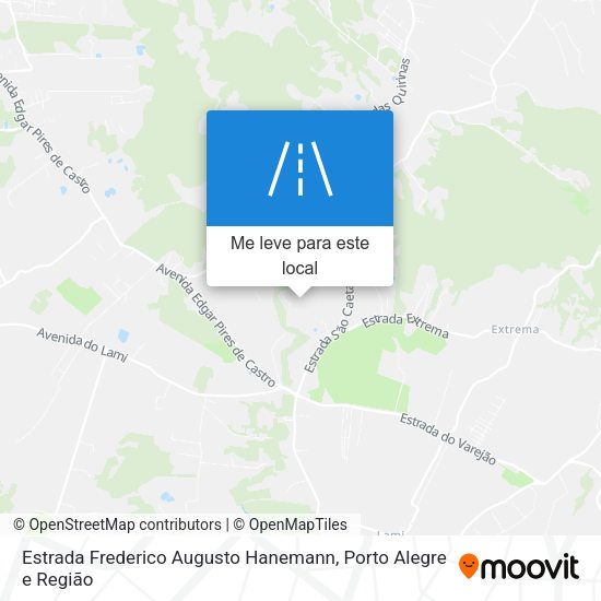 Estrada Frederico Augusto Hanemann mapa