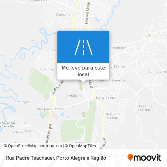 Rua Padre Teachauer mapa