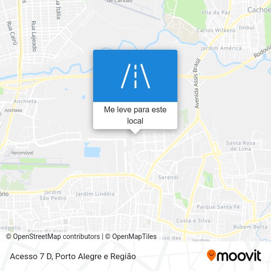 Acesso 7 D mapa