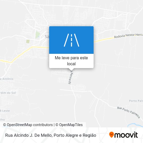 Rua Alcindo J. De Mello mapa