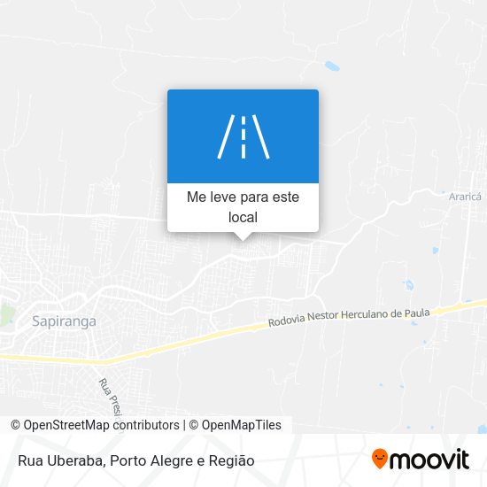 Rua Uberaba mapa