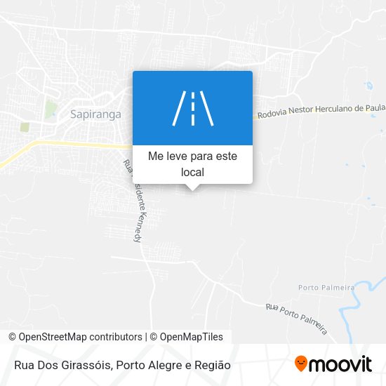 Rua Dos Girassóis mapa
