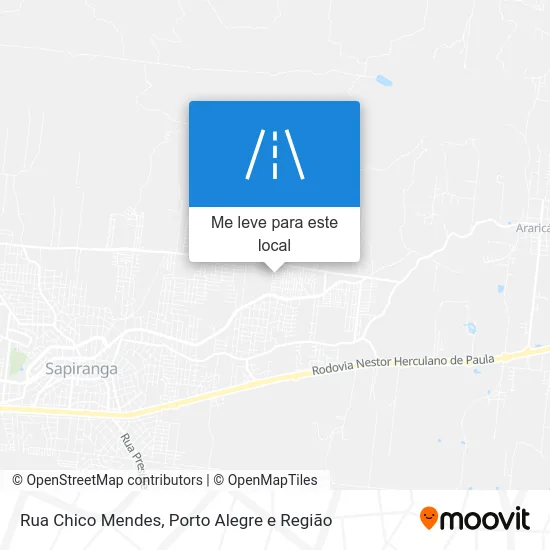 Rua Chico Mendes mapa