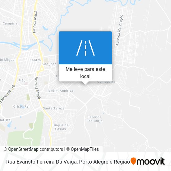 Rua Evaristo Ferreira Da Veiga mapa