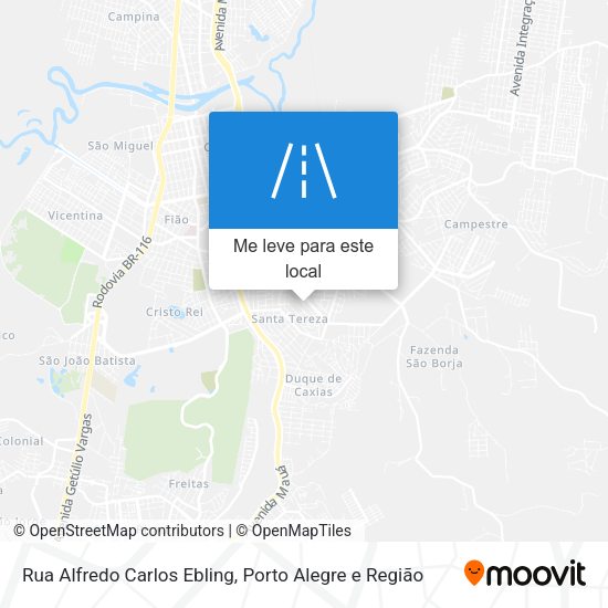 Rua Alfredo Carlos Ebling mapa