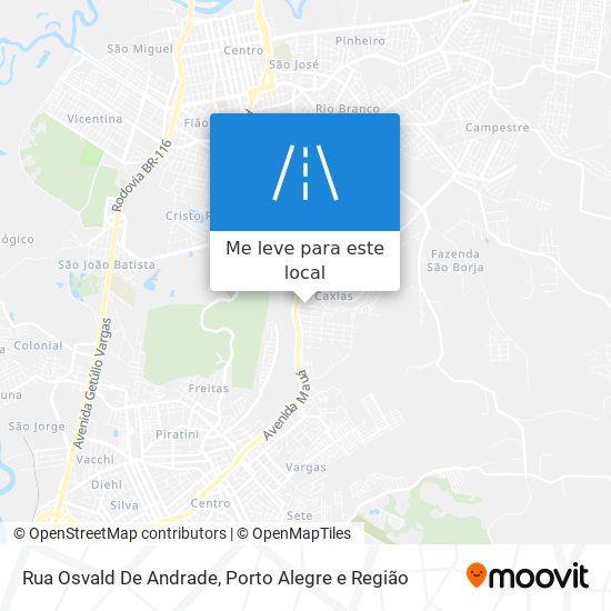 Rua Osvald De Andrade mapa