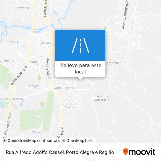 Rua Alfredo Adolfo Cassel mapa