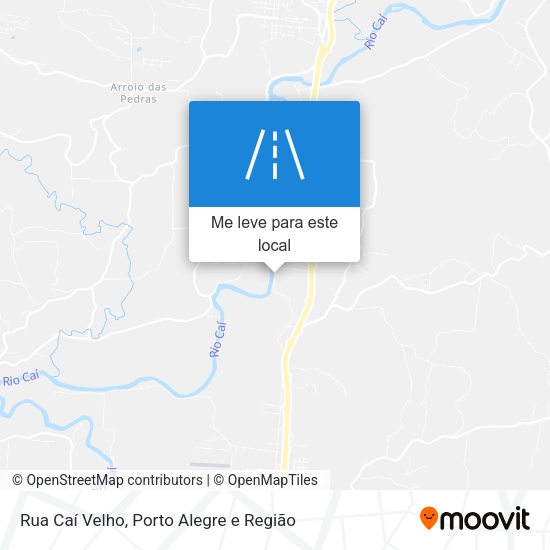 Rua Caí Velho mapa