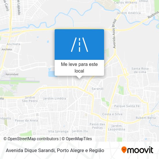 Avenida Dique Sarandi mapa