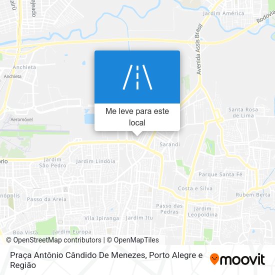 Praça Antônio Cândido De Menezes mapa