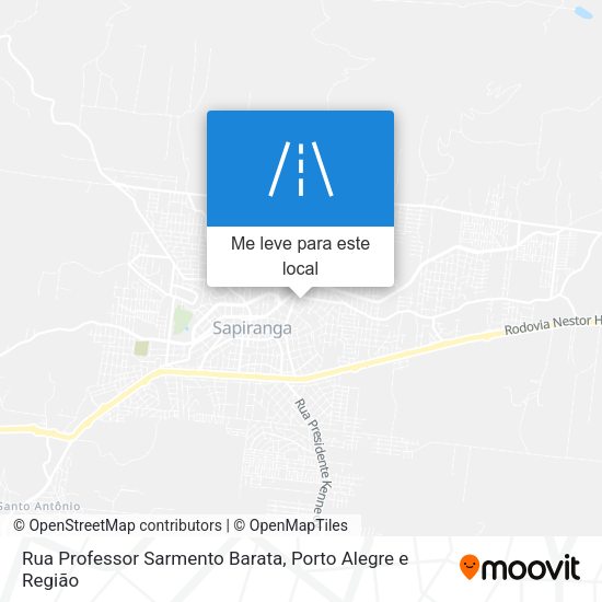Rua Professor Sarmento Barata mapa