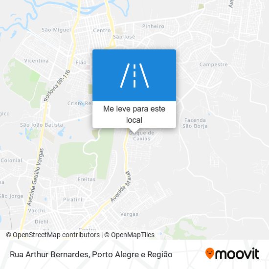 Rua Arthur Bernardes mapa