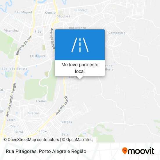 Rua Pitágoras mapa