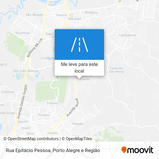 Rua Epitácio Pessoa mapa