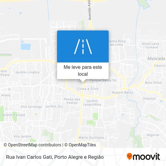 Rua Ivan Carlos Gati mapa