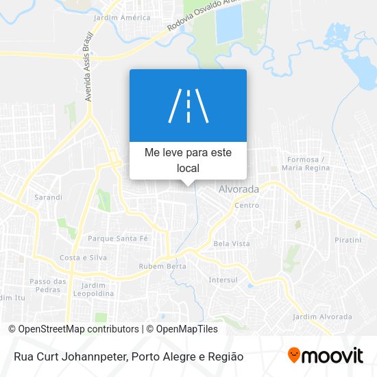 Rua Curt Johannpeter mapa