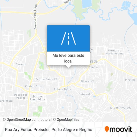 Rua Ary Eurico Preissler mapa