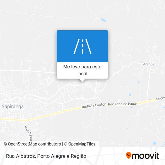Rua Albatroz mapa