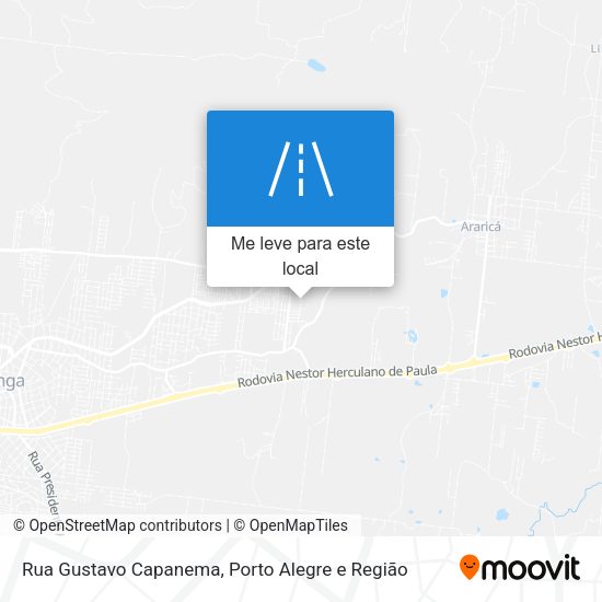 Rua Gustavo Capanema mapa
