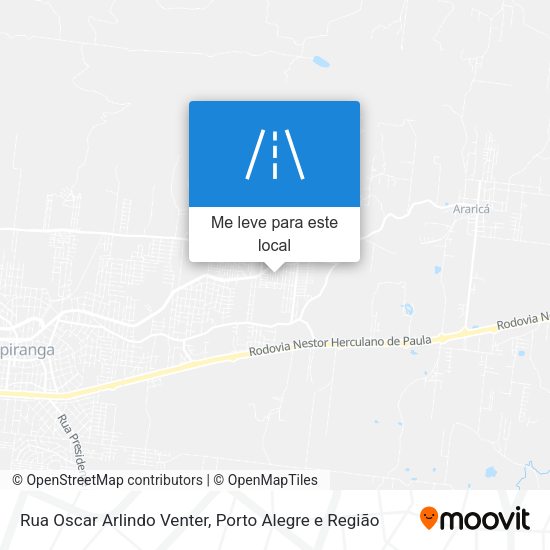 Rua Oscar Arlindo Venter mapa
