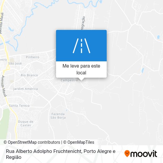 Rua Alberto Adolpho Fruchtenicht mapa