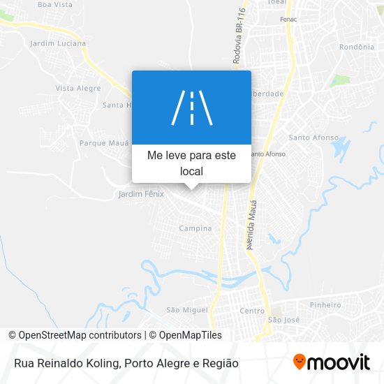 Rua Reinaldo Koling mapa