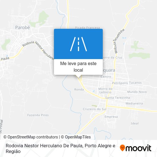 Rodovia Nestor Herculano De Paula mapa