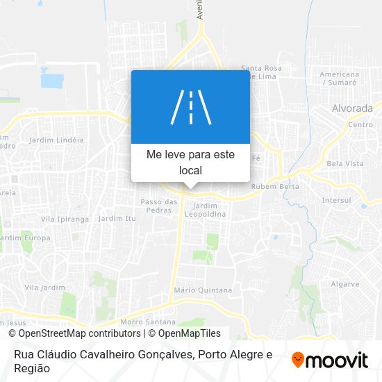 Rua Cláudio Cavalheiro Gonçalves mapa