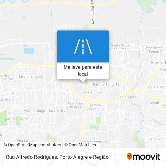 Rua Alfredo Rodrigues mapa