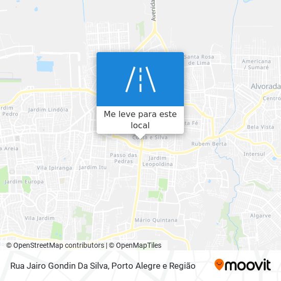 Rua Jairo Gondin Da Silva mapa