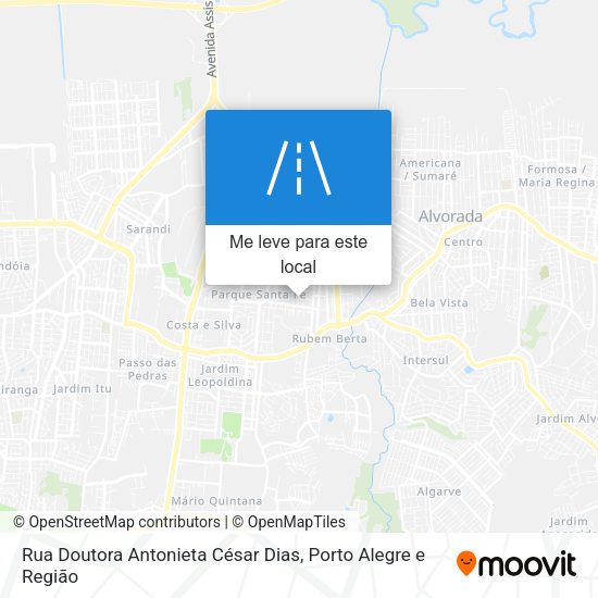 Rua Doutora Antonieta César Dias mapa